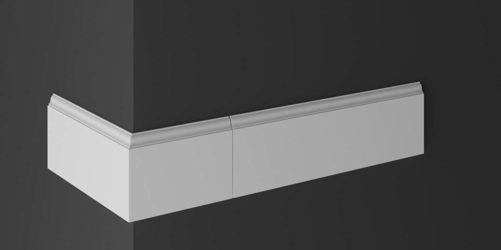 Наружный угол плинтуса НУ 002 2 бетон