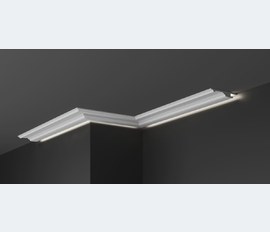 Карниз потолочный гипсовый с подсветкой КГС 055