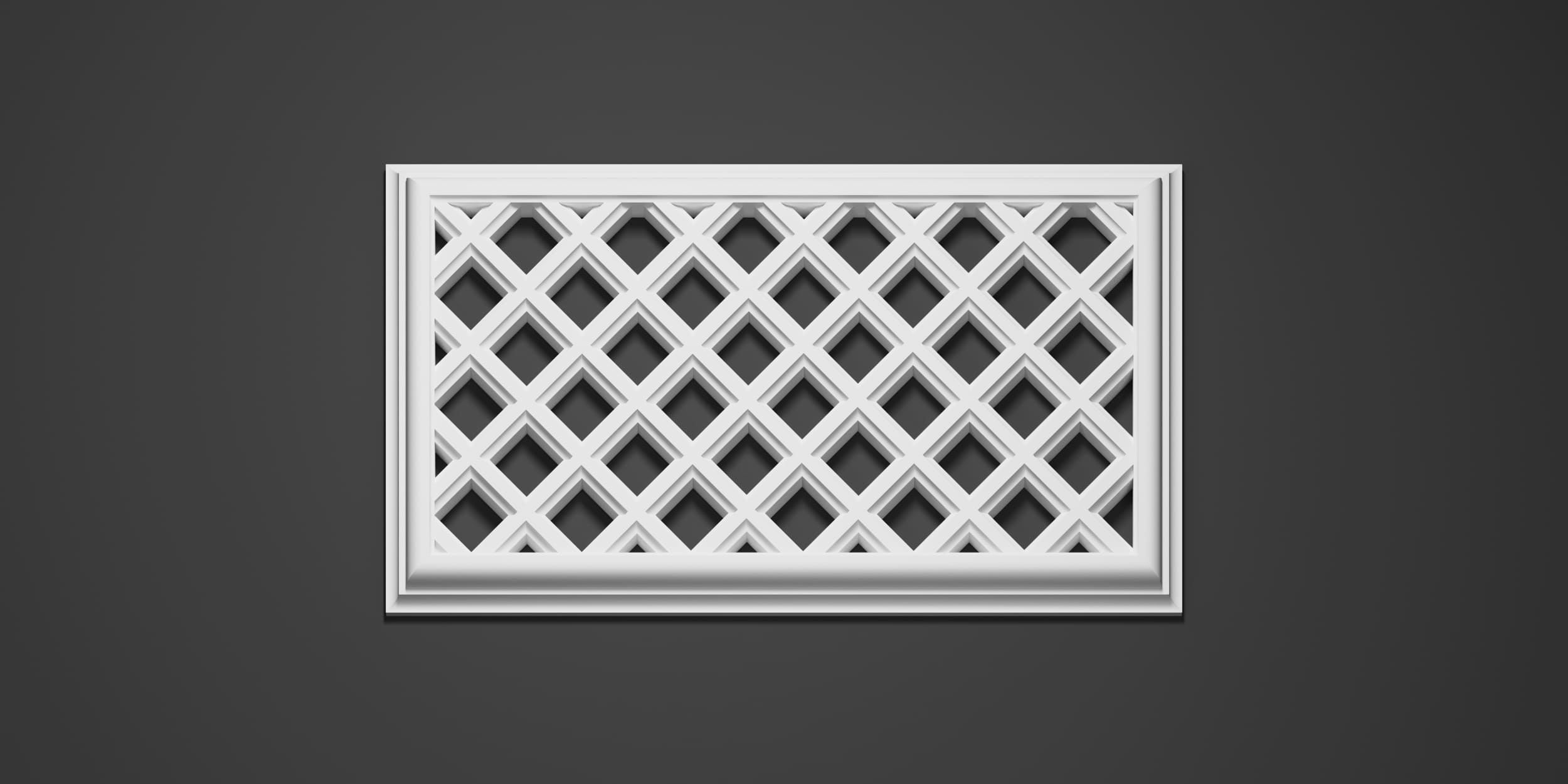 Вентиляционная решетка гипсовая ВР 005