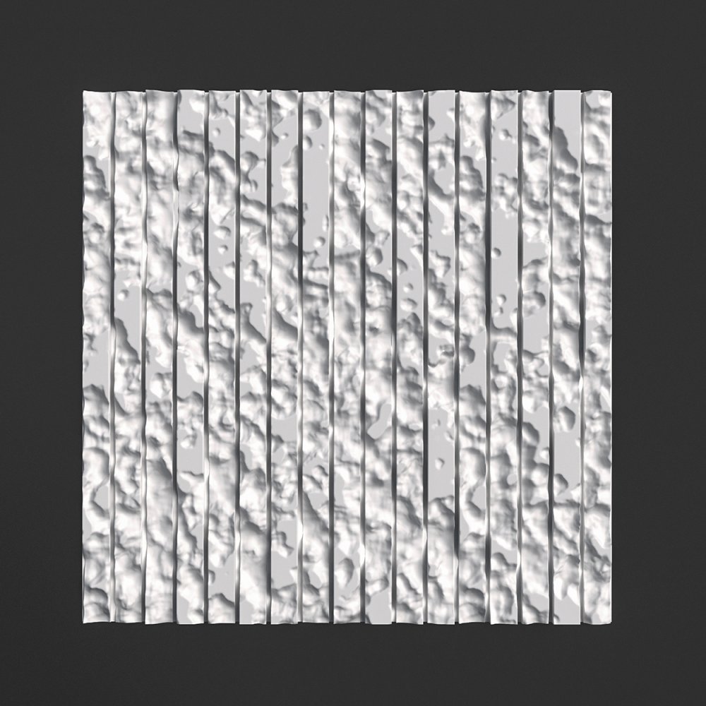 3D панель гипсовая скала 147