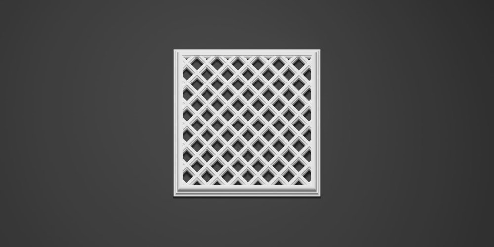 Вентиляционная решетка гипсовая ВР 016