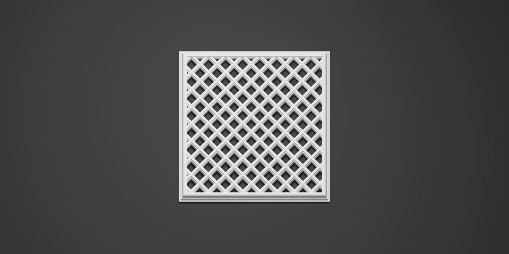 Вентиляционная решетка гипсовая ВР 019