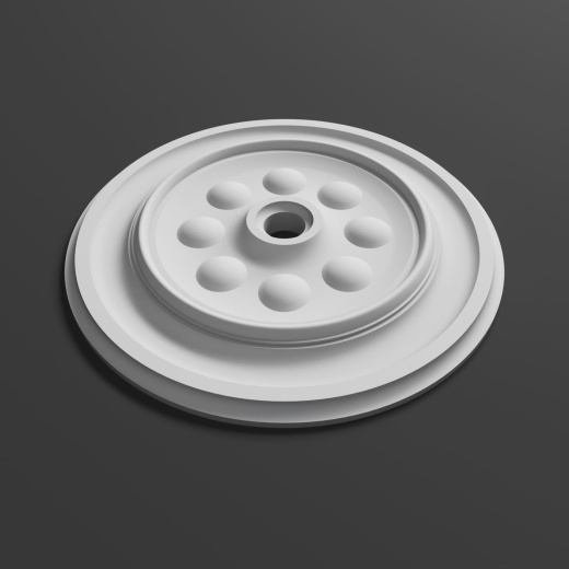 Розетка потолочная гипсовая РП 004-2