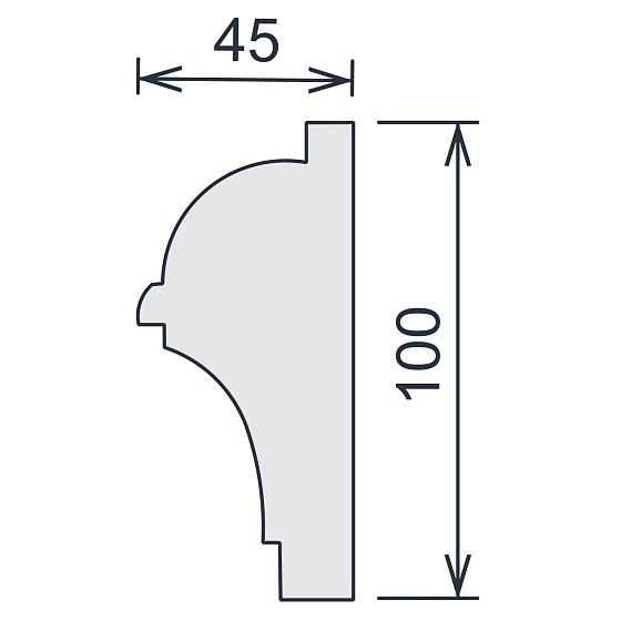 Молдинг гипсовый ЛГ 067