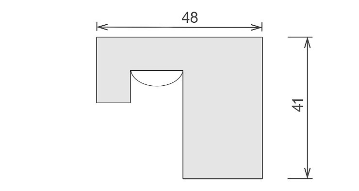 Встраиваемый профиль под подсветку КГС 089