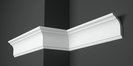 Карниз потолочный гипсовый гладкий КГ 069