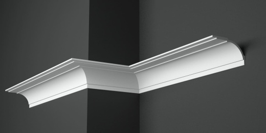 Карниз потолочный гипсовый гладкий КГ 082 1