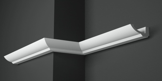 Карниз потолочный гипсовый гладкий КГ 027 7