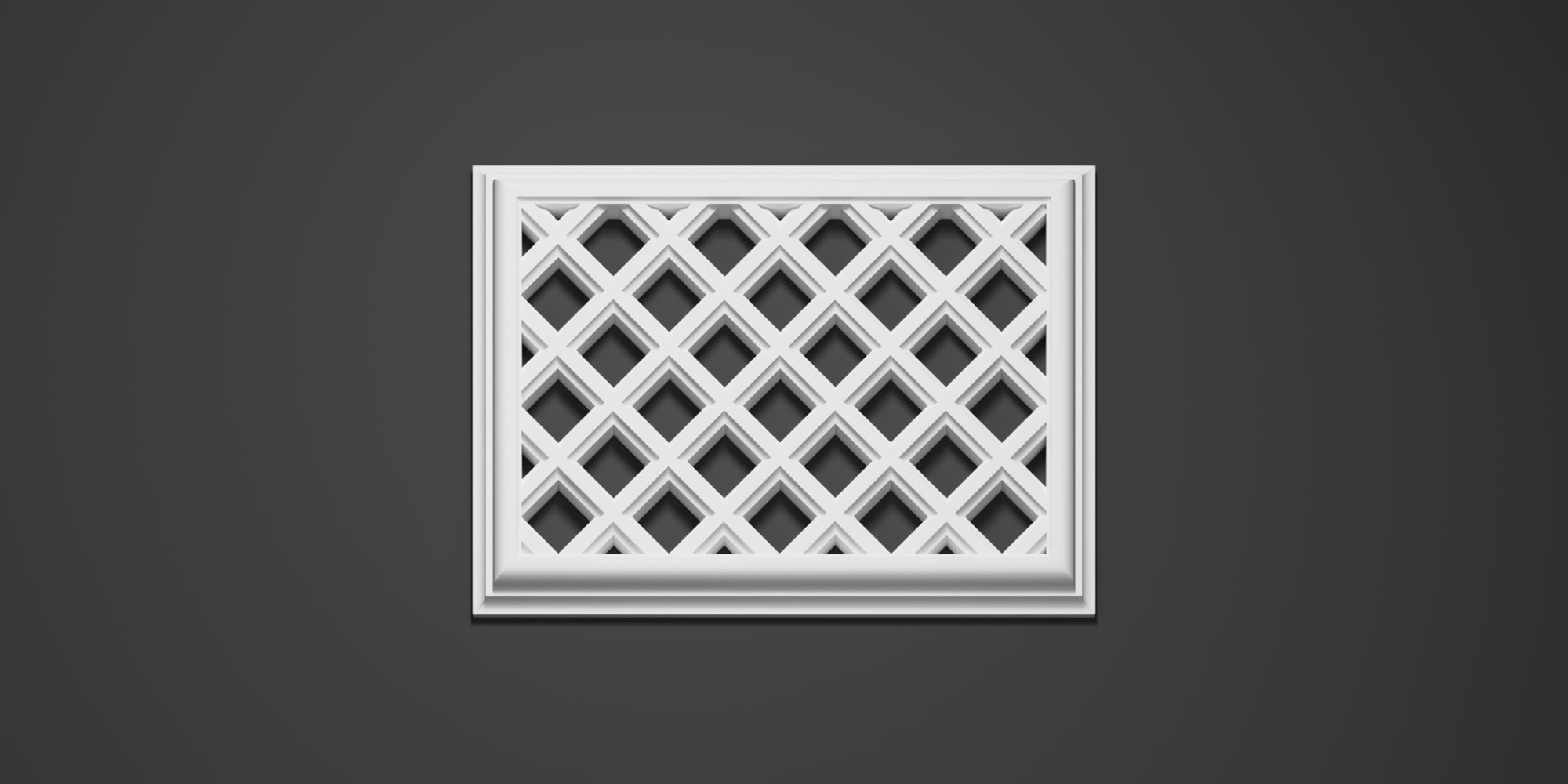 Вентиляционная решетка гипсовая ВР 004