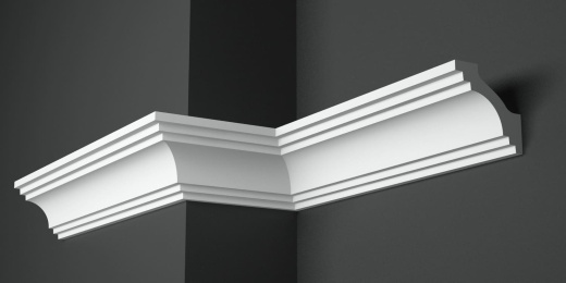 Карниз потолочный гипсовый гладкий КГ 027 6