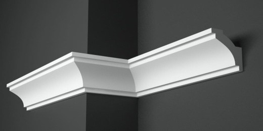 Карниз потолочный гипсовый гладкий КГ 005