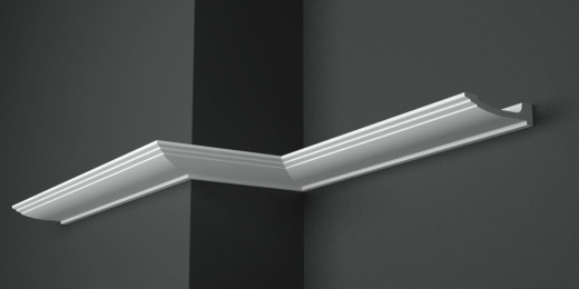 Карниз потолочный гипсовый гладкий КГ 006 1