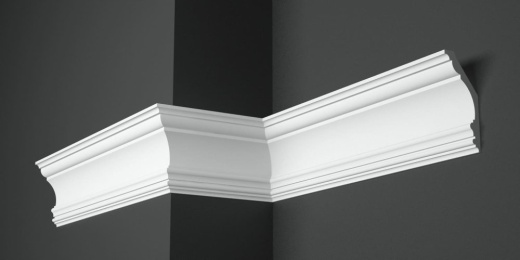 Карниз потолочный гипсовый гладкий КГ 062
