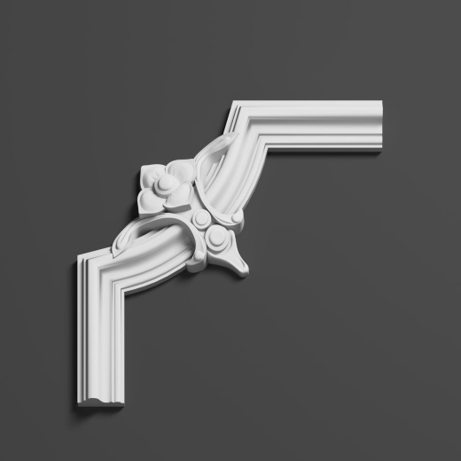 Угловой элемент гипсовый ДЭЛГ 019-8