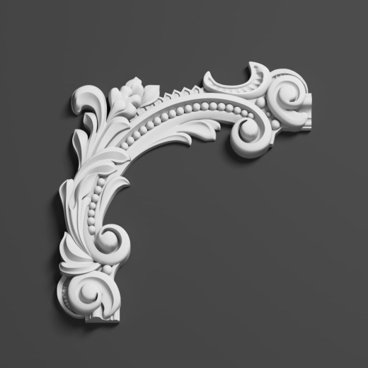 Угловой элемент гипсовый ДЭЛГ 019-3А