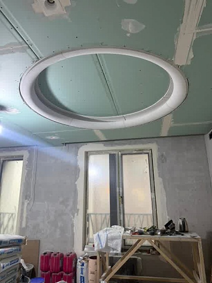 Светильник радиусный встраиваемый стеновой гипсовый WALL 006 Rad