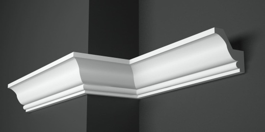 Карниз потолочный гипсовый гладкий КГ 024