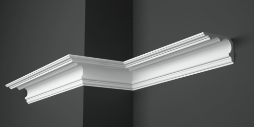 Карниз потолочный гипсовый гладкий КГ 072 1