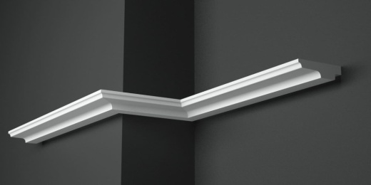 Карниз потолочный гипсовый гладкий КГ 001 1