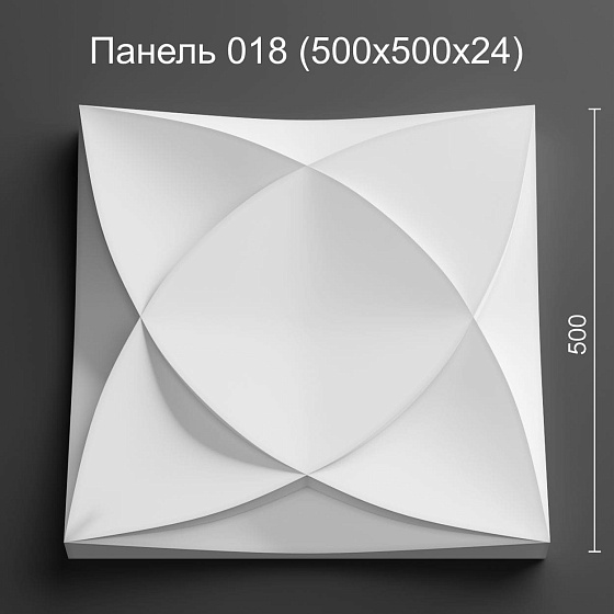 3D панель гипсовая 018