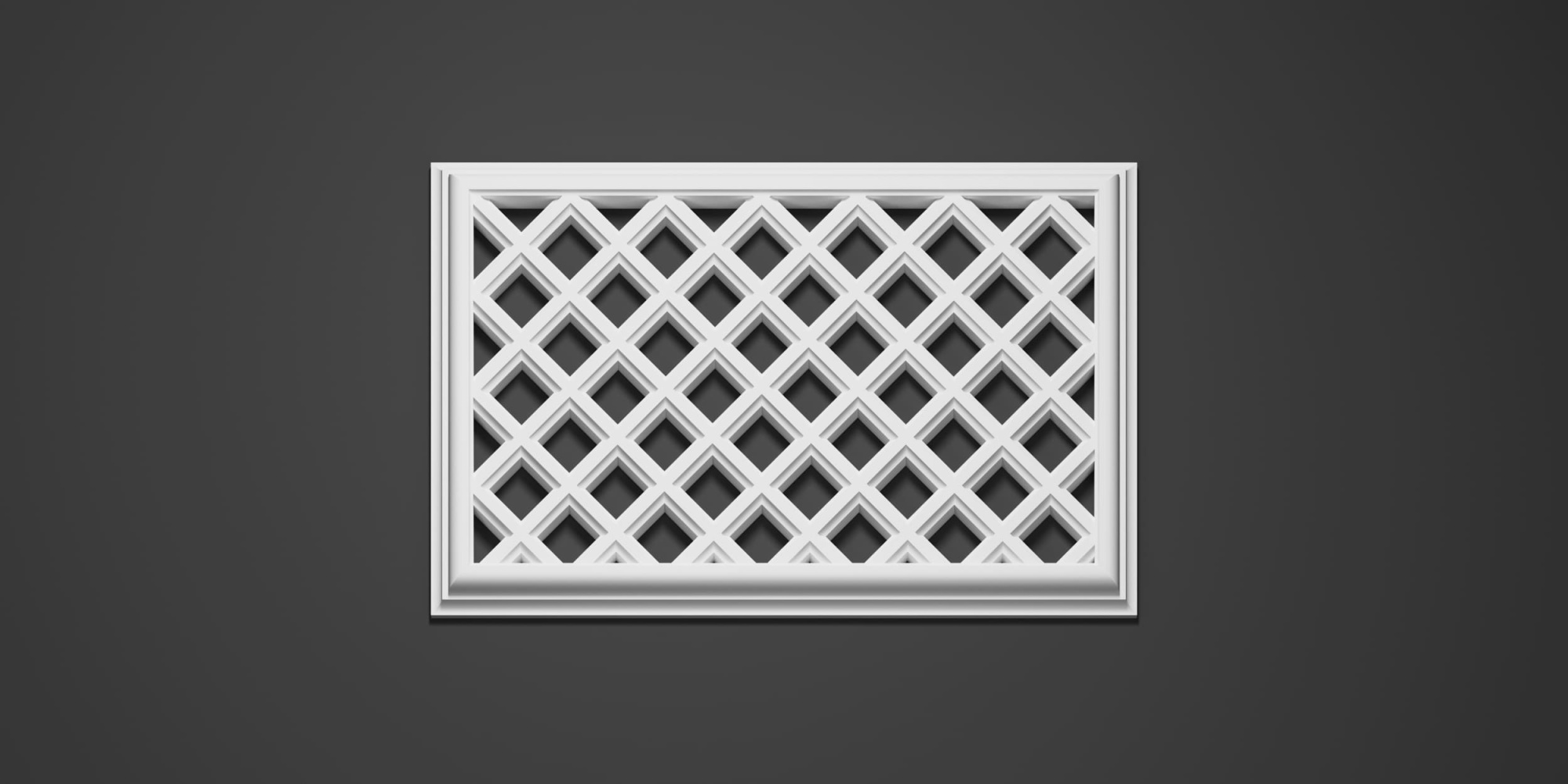 Вентиляционная решетка гипсовая ВР 009