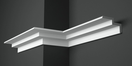 Карниз потолочный гипсовый гладкий КГ 041 5