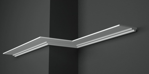 Карниз потолочный гипсовый гладкий КГ 002 2