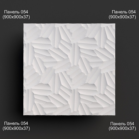 3D панель гипсовая 054