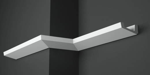 Карниз потолочный гипсовый гладкий КГ 027 8