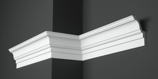 Карниз потолочный гипсовый гладкий КГ 072