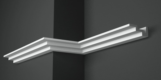 Карниз потолочный гипсовый гладкий КГ 009 2