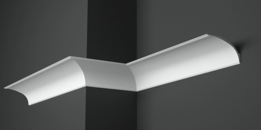 Карниз потолочный гипсовый гладкий КГ 083