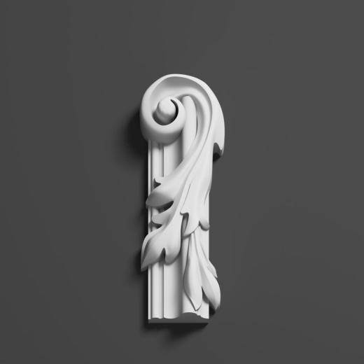 Угловой элемент гипсовый ДЭЛГ 019-5Б