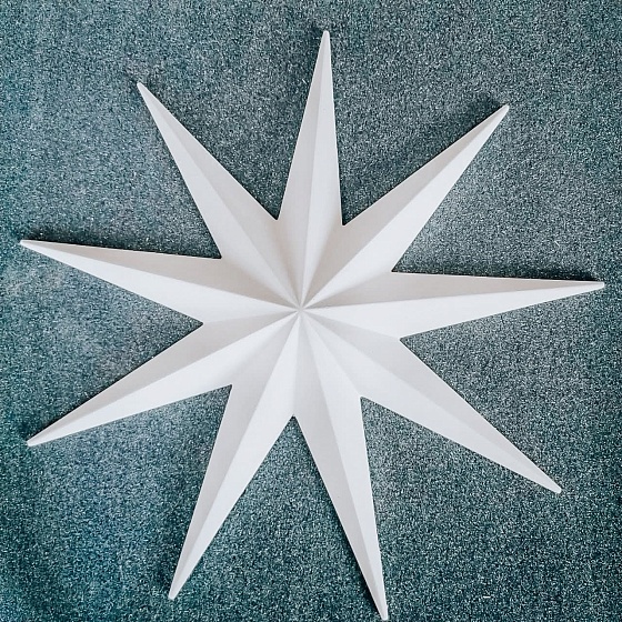 Декоративный элемент гипсовый ДЭ 085 звезда большая