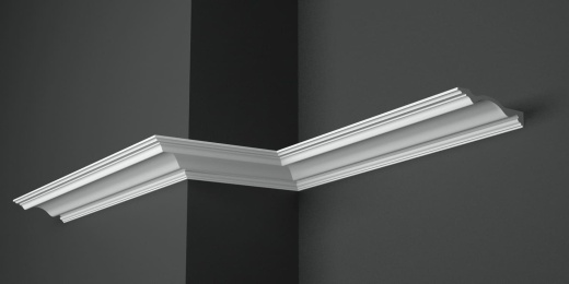 Карниз потолочный гипсовый гладкий КГ 027 1