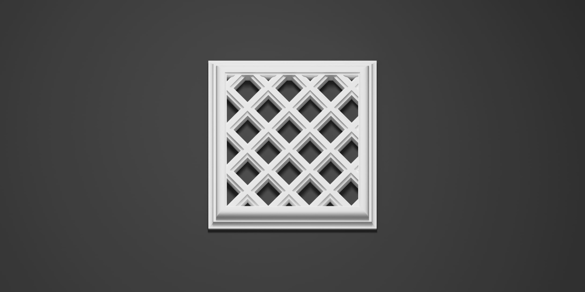 Вентиляционная решетка гипсовая ВР 007