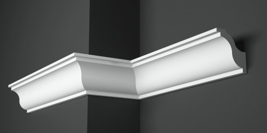 Карниз потолочный гипсовый гладкий КГ 016 1