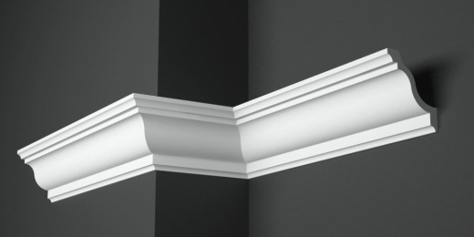 Карниз потолочный гипсовый гладкий КГ 067