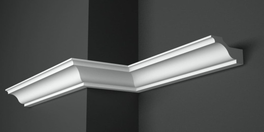 Карниз потолочный гипсовый гладкий КГ 014