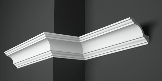 Карниз потолочный гипсовый гладкий КГ 094