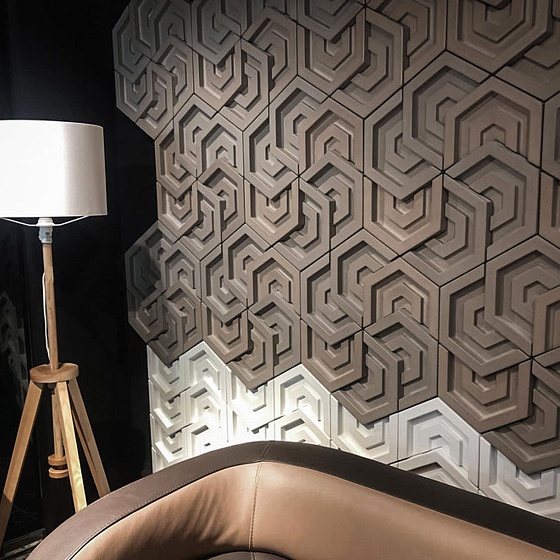 3D панель гипсовая 069