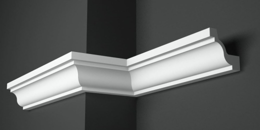 Карниз потолочный гипсовый гладкий КГ 068 2