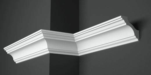 Карниз потолочный гипсовый гладкий КГ 105