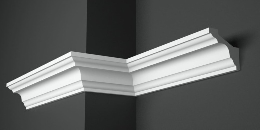 Карниз потолочный гипсовый гладкий КГ 013