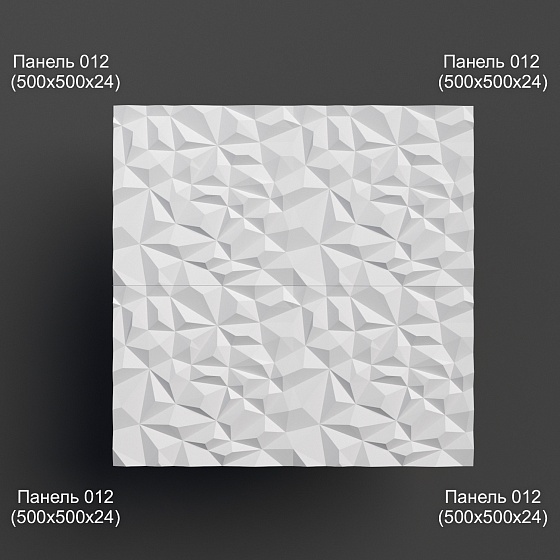 3D панель гипсовая 012