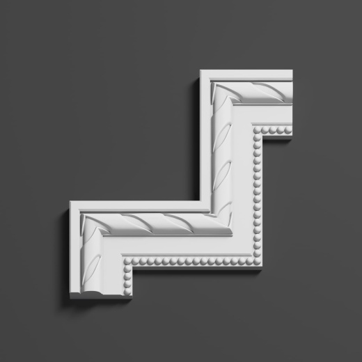 Угловой элемент гипсовый ДЭЛГ 039