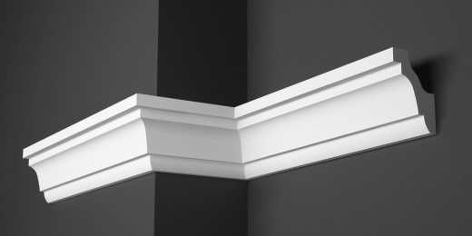 Карниз потолочный гипсовый гладкий КГ 015 1