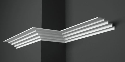 Карниз потолочный гипсовый гладкий КГ 041 3 