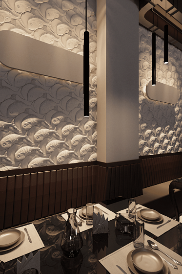 3D панель гипсовая 098