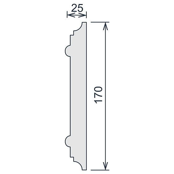 Молдинг гипсовый ЛГ 090